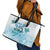 Cayman Islands 345 Leather Tote Bag Sea Turtle Watercolor Style
