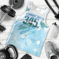 Cayman Islands 345 Men Tank Top Sea Turtle Watercolor Style