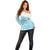 Cayman Islands 345 Off Shoulder Sweater Sea Turtle Watercolor Style