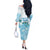 Cayman Islands 345 Off The Shoulder Long Sleeve Dress Sea Turtle Watercolor Style