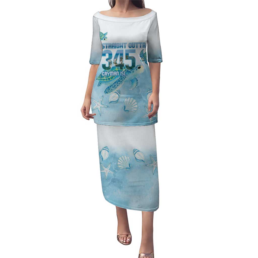 Cayman Islands 345 Puletasi Sea Turtle Watercolor Style