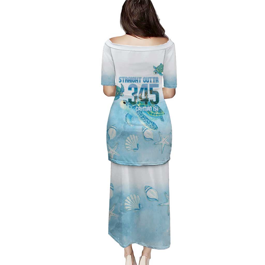 Cayman Islands 345 Puletasi Sea Turtle Watercolor Style