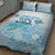 Cayman Islands 345 Quilt Bed Set Sea Turtle Watercolor Style