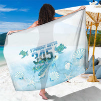 Cayman Islands 345 Sarong Sea Turtle Watercolor Style