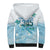 Cayman Islands 345 Sherpa Hoodie Sea Turtle Watercolor Style