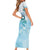 Cayman Islands 345 Short Sleeve Bodycon Dress Sea Turtle Watercolor Style