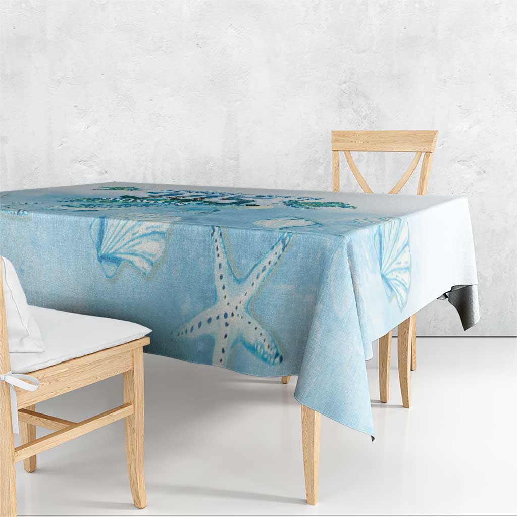 Cayman Islands 345 Tablecloth Sea Turtle Watercolor Style