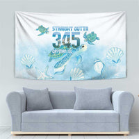 Cayman Islands 345 Tapestry Sea Turtle Watercolor Style