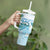 Cayman Islands 345 Tumbler With Handle Sea Turtle Watercolor Style