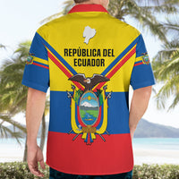 Ecuador Hawaiian Shirt Ecuadorian Coat Of Arms Yellow Version - Wonder Print Shop