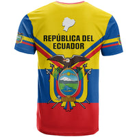 Ecuador T Shirt Ecuadorian Coat Of Arms Yellow Version - Wonder Print Shop