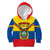 Personalised Ecuador Kid Hoodie Ecuadorian Coat Of Arms Yellow Version - Wonder Print Shop