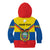 Personalised Ecuador Kid Hoodie Ecuadorian Coat Of Arms Yellow Version - Wonder Print Shop