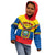Personalised Ecuador Kid Hoodie Ecuadorian Coat Of Arms Yellow Version - Wonder Print Shop