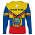 Personalised Ecuador Long Sleeve Shirt Ecuadorian Coat Of Arms Yellow Version - Wonder Print Shop