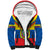 Personalised Ecuador Sherpa Hoodie Ecuadorian Coat Of Arms Yellow Version - Wonder Print Shop