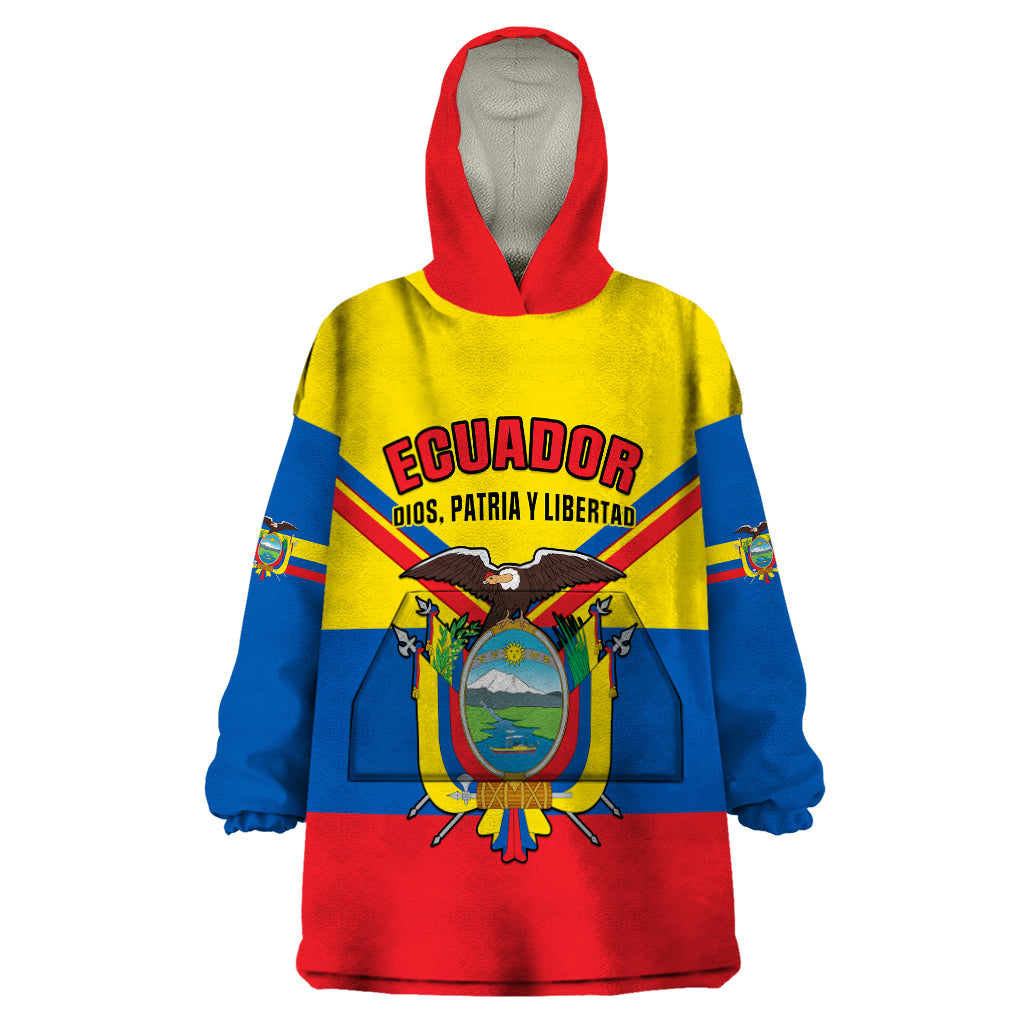 personalised-ecuador-wearable-blanket-hoodie-ecuadorian-coat-of-arms-yellow-version