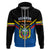 Ecuador Hoodie Ecuadorian Coat Of Arms Black Version - Wonder Print Shop