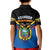 Ecuador Kid Polo Shirt Ecuadorian Coat Of Arms Black Version - Wonder Print Shop