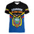 Ecuador Women V Neck T Shirt Ecuadorian Coat Of Arms Black Version - Wonder Print Shop