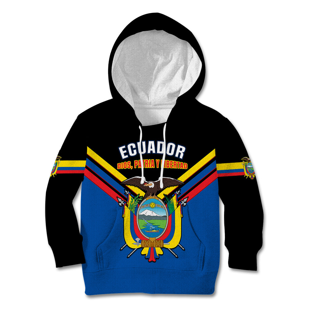 personalised-ecuador-kid-hoodie-ecuadorian-coat-of-arms-black-version