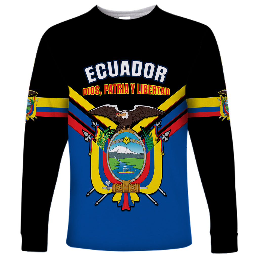 personalised-ecuador-long-sleeve-shirt-ecuadorian-coat-of-arms-black-version