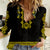 Personalised Ukraine Women Casual Shirt Black Ukrainian Folk Pattern - Wonder Print Shop