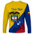 Personalised Colombia Long Sleeve Shirt Colombian Coat Of Arms With Andean Condor - Wonder Print Shop