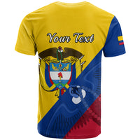 Personalised Colombia T Shirt Colombian Coat Of Arms With Andean Condor - Wonder Print Shop