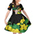Benin National Day Family Matching Off The Shoulder Long Sleeve Dress and Hawaiian Shirt Happy 64th Independence Anniversary Yellow Allamanda - Wonder Print Shop