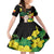 Benin National Day Family Matching Summer Maxi Dress and Hawaiian Shirt Happy 64th Independence Anniversary Yellow Allamanda - Wonder Print Shop