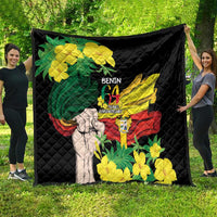 Benin National Day Quilt Happy 64th Independence Anniversary Yellow Allamanda - Wonder Print Shop
