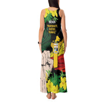 Benin National Day Tank Maxi Dress Happy 64th Independence Anniversary Yellow Allamanda - Wonder Print Shop