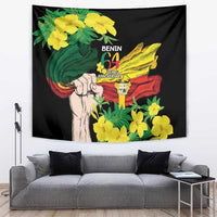 Benin National Day Tapestry Happy 64th Independence Anniversary Yellow Allamanda - Wonder Print Shop