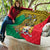 Personalised Benin National Day Quilt Coat Of Arms With Leopard African Pattern - Wonder Print Shop