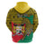 Personalised Benin National Day Zip Hoodie Coat Of Arms With Leopard African Pattern - Wonder Print Shop