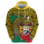 Personalised Benin National Day Zip Hoodie Coat Of Arms With Leopard African Pattern - Wonder Print Shop