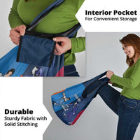 Custom USA and India Cricket Grocery Bag 2024 Together Dynamic Style