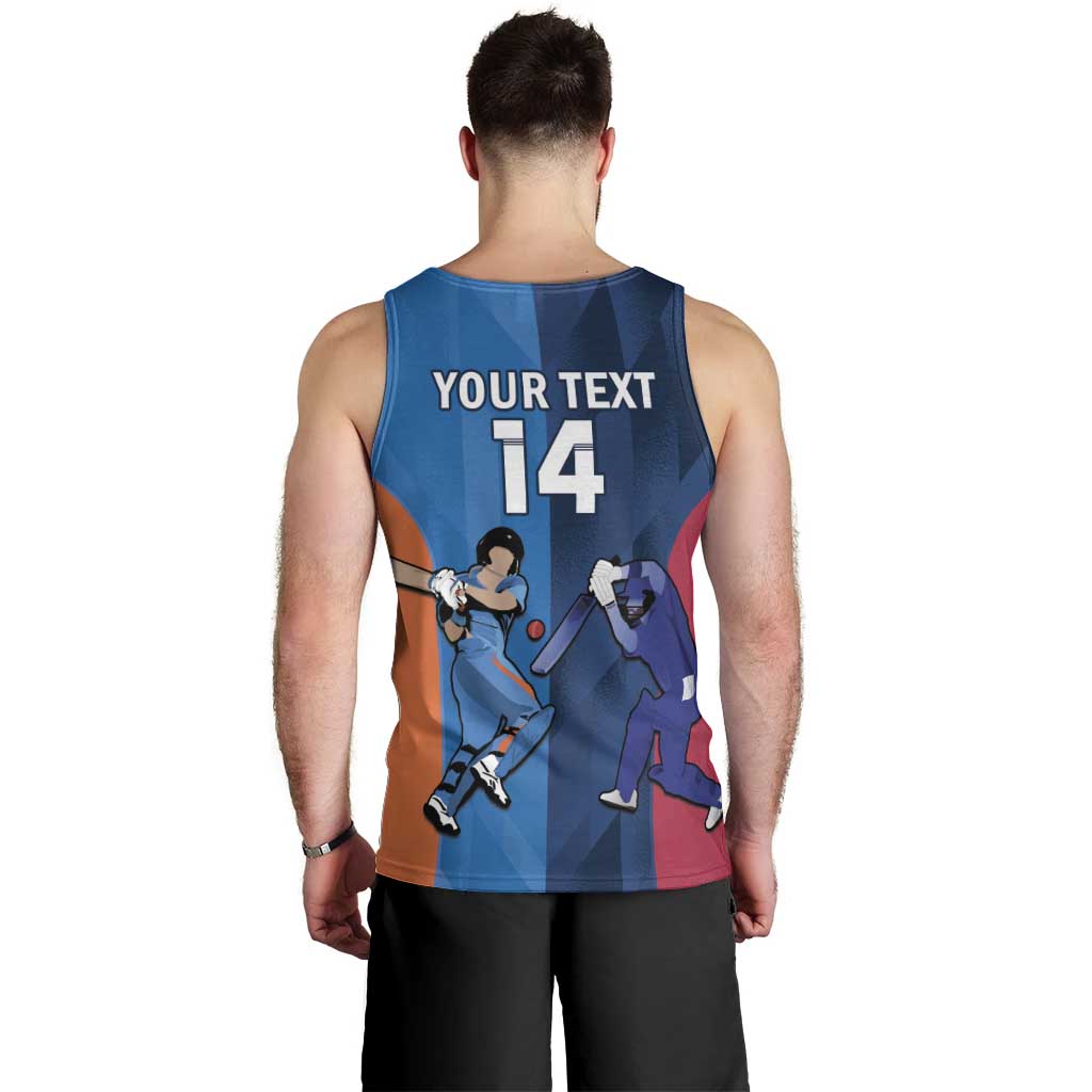 Custom USA and India Cricket Men Tank Top 2024 Together Dynamic Style - Wonder Print Shop
