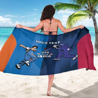 Custom USA and India Cricket Sarong 2024 Together Dynamic Style - Wonder Print Shop