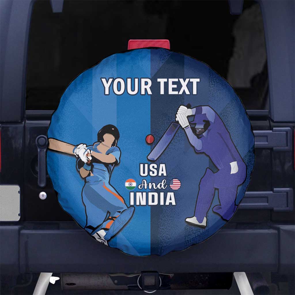 Custom USA and India Cricket Spare Tire Cover 2024 Together Dynamic Style - Wonder Print Shop