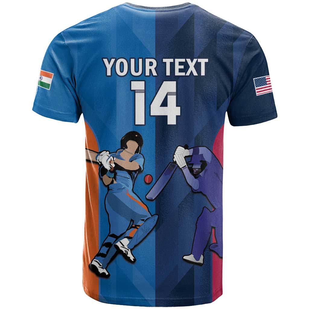 Custom USA and India Cricket T Shirt 2024 Together Dynamic Style - Wonder Print Shop