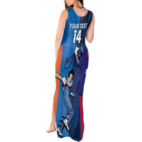 Custom USA and India Cricket Tank Maxi Dress 2024 Together Dynamic Style - Wonder Print Shop