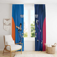 Custom USA and India Cricket Window Curtain 2024 Together Dynamic Style - Wonder Print Shop