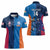 Custom USA and India Cricket Women Polo Shirt 2024 Together Dynamic Style - Wonder Print Shop