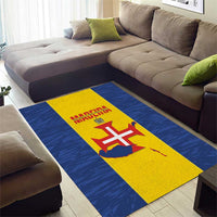 Maderia Day Area Rug Pearl of the Atlantic Flag Style - Wonder Print Shop