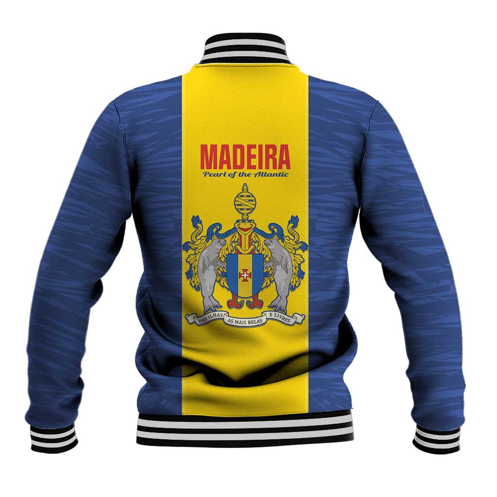 Maderia Day Baseball Jacket Pearl of the Atlantic Flag Style - Wonder Print Shop