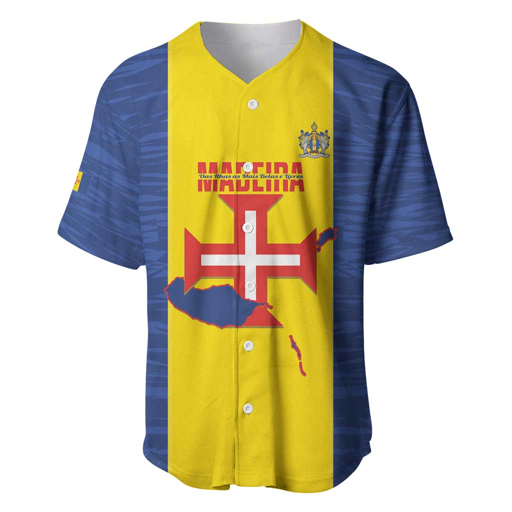 Maderia Day Baseball Jersey Pearl of the Atlantic Flag Style - Wonder Print Shop