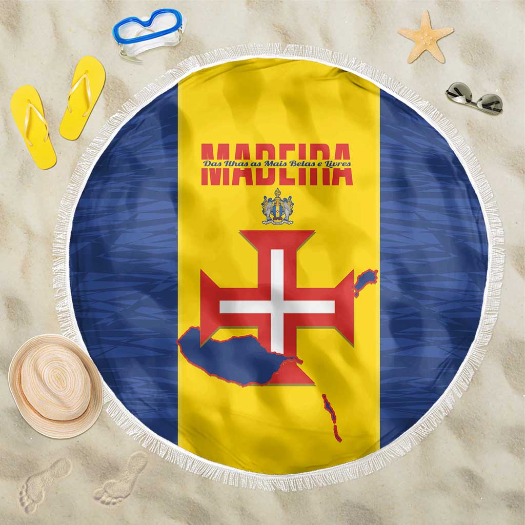 Maderia Day Beach Blanket Pearl of the Atlantic Flag Style - Wonder Print Shop