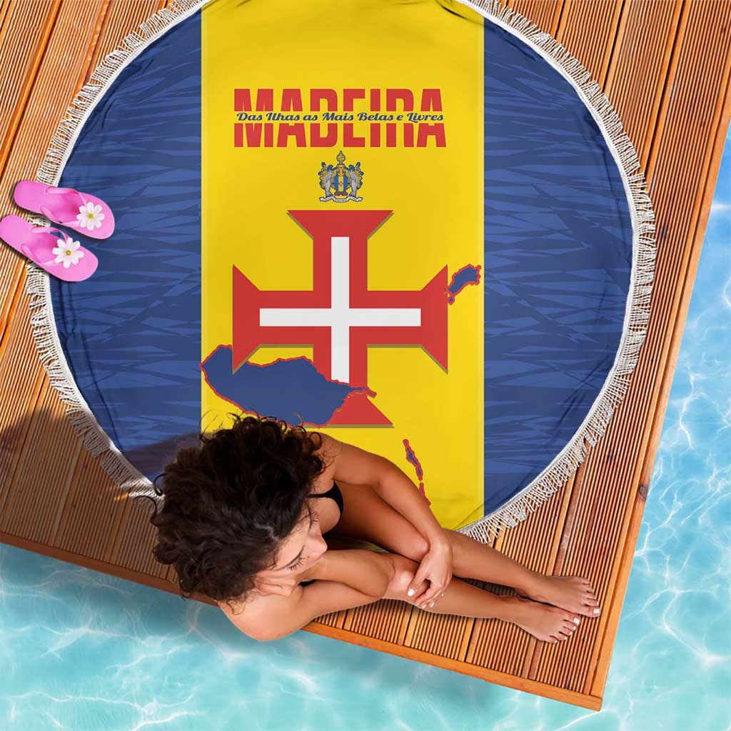 Maderia Day Beach Blanket Pearl of the Atlantic Flag Style - Wonder Print Shop